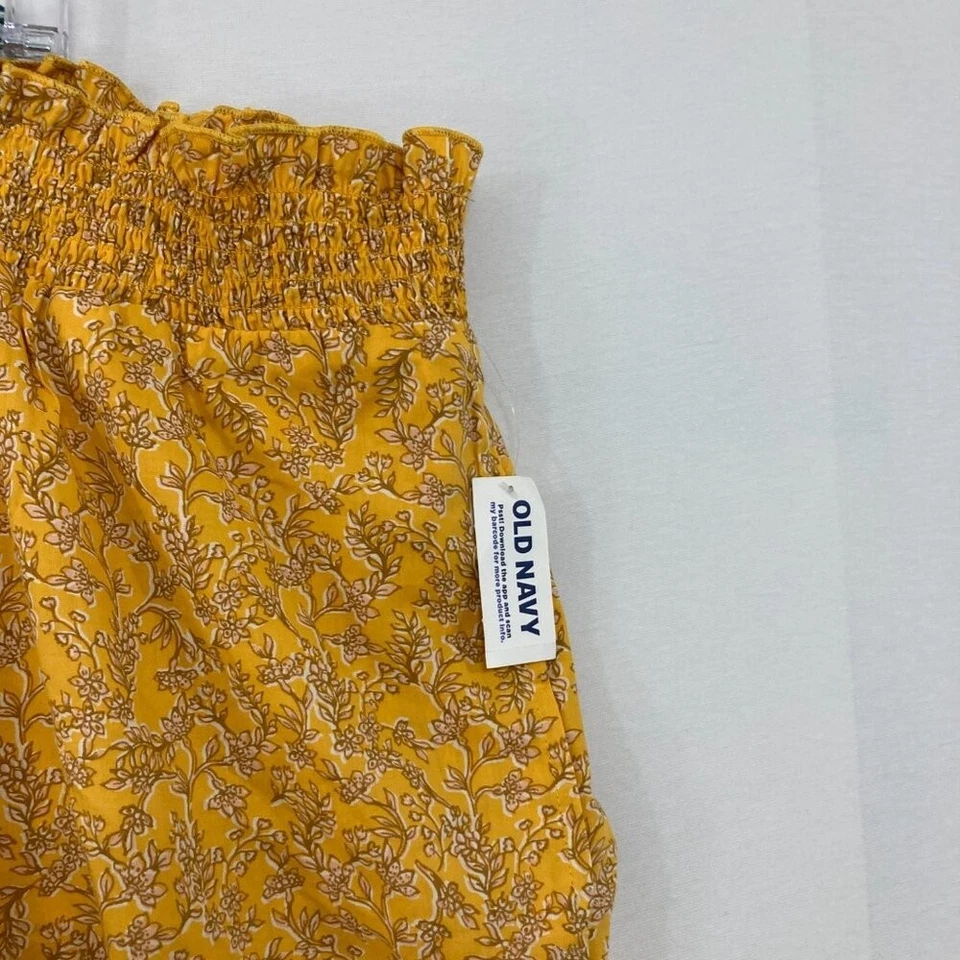 Nuevo Pantalón Pijama Antiguo Azul Marino 3X Cintura Alta Estampado Floral Recortado Calado Pierna Ancha Foto 4 de 4