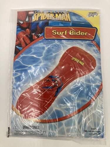 Marvel Spider-man Inflatable 20" Beach Ball & 28”Surf Rider Swim Pool Water Toys - Picture 2 of 6