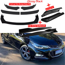 For Chevrolet Cruze Front Bumper Lip Spoiler Body Kit Sideskirt Rear