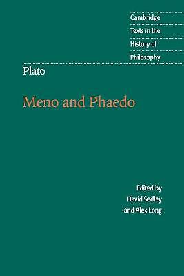Plato: Meno and Phaedo Sedley Long Paperback Cambridge University Press
