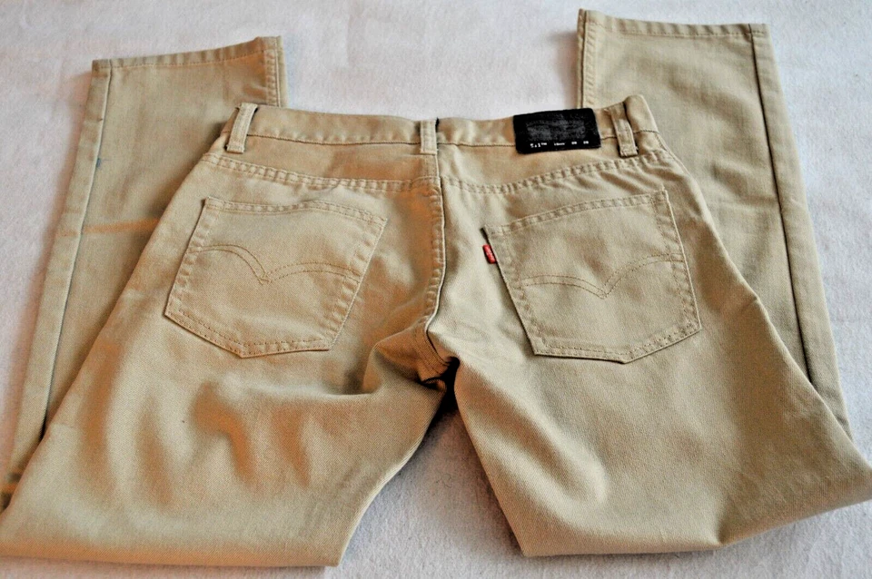 Pantalones de mezclilla Levis Jeans talla 16 Reg 511 ajustados rectos 28x28 niños niños niños Foto 2 de 4