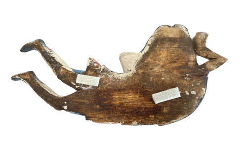Pr Colorful Hand Carved & Painted Wood Women Wall Plaques; Indonesia, 20+" Long - Picture 10 of 21