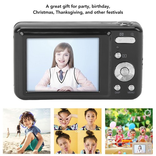 (Black) Kids Camera 48MP Vlogging Camera 8x Optical Zoom Compact Fit - Picture 22 of 22