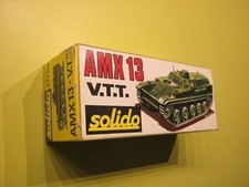 SOLIDO 227 BIS CHAR TANK PANZER AMX 13 VTT + BOITE D'ORIGINE + ACCESSOIRES TBE