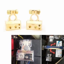 US 2PCS 0/4/8 Car Positive Negative Battery Terminal Awg Gauge Clamp Connector