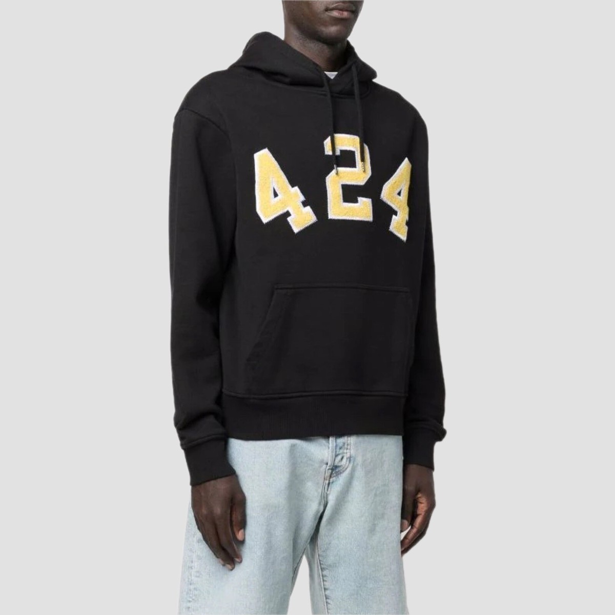 【SURGERY】[24FW] clover logo patchs sweat hoodie 'black' Clover Logo Patchs Hoodie｜SURGERY｜フーディー