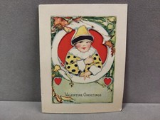 Vintage Die Cut Valentines Day Card 1940s Valentine Greetings Used Made In USA