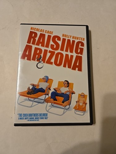 Raising Arizona DVD Widescreen Nicolas Cage, Cohen Brothers Adventure Comedy