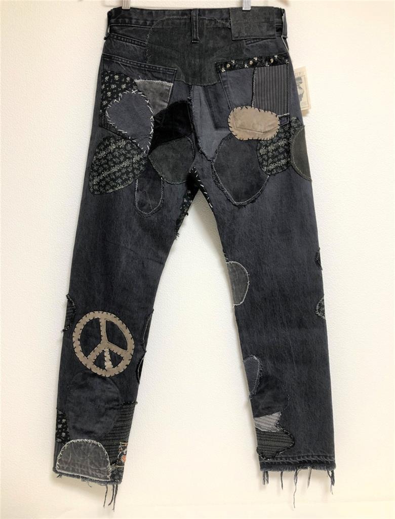Kapital 14oz black denim 5p monkey cisco hippie insane Kapital 14oz black denim 5p monkey cisco hippie insane