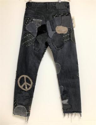 Kapital 14oz black denim 5p monkey cisco hippie insane