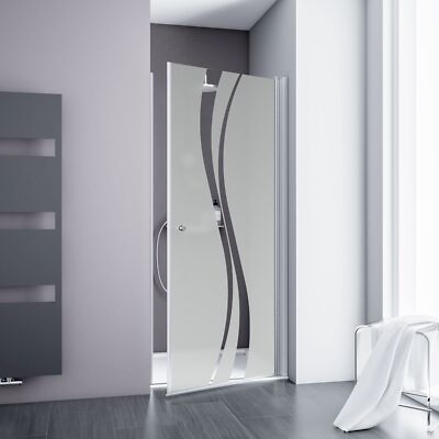 Schulte Alexa Style 2.0 Drehtür in Nische Liane Alu-Natur 80 cm / 192 cm inkl...
