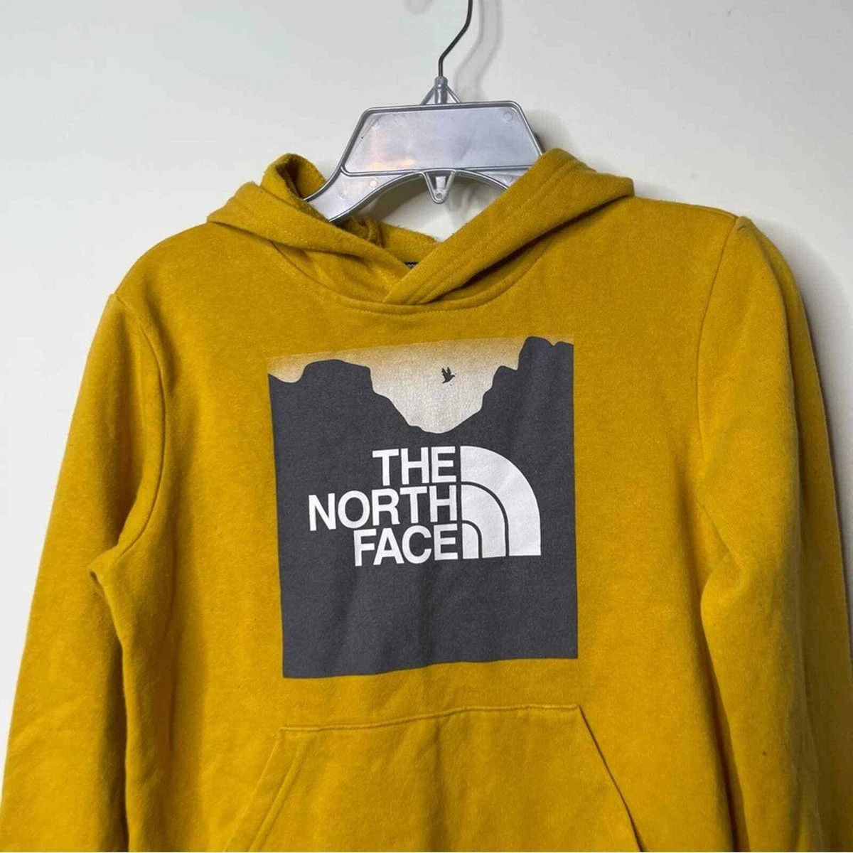 Mustard yellow north face hoodie hot sale