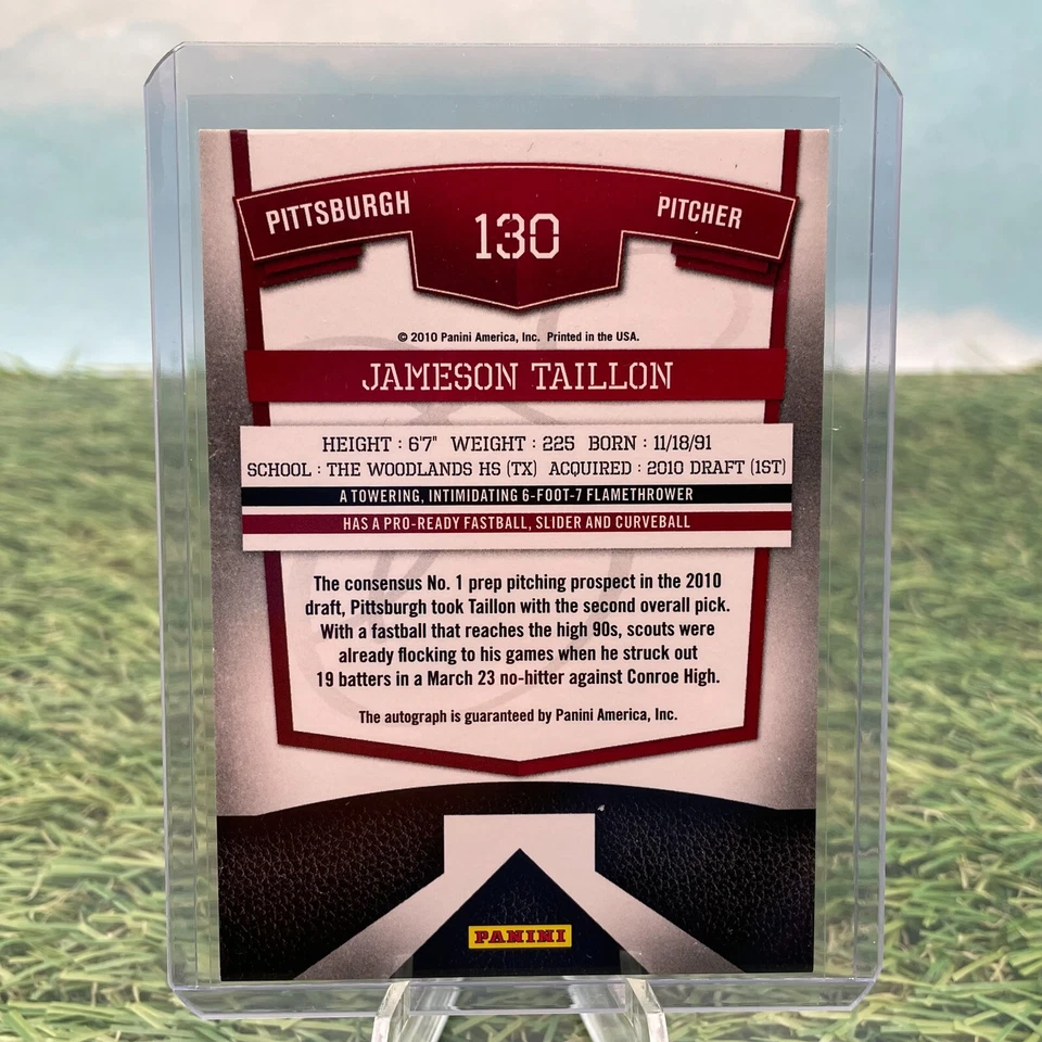 JAMESON TAILLON -2010 Donruss Elite Extra- Autógrafo Novato AUTO (RC) /699 CUBS Foto 2 de 2
