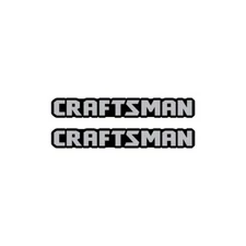 (2) .5" tall x 3.5" Craftsman Vinyl Decals - Not 3D Plastic - Flat Decals