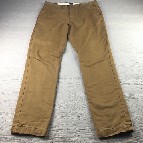J Crew Khakis 770 Straight Fleece Lined 