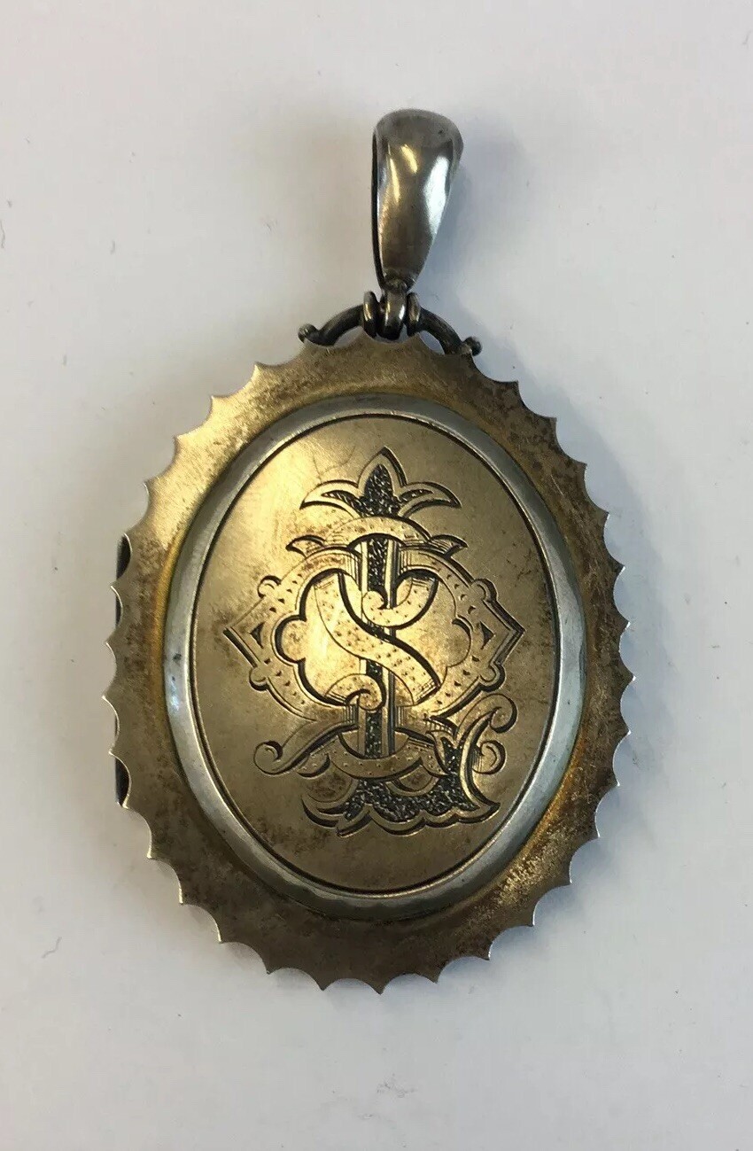 Antique Victorian Solid Silver (Tested) Large Siz… - image 1