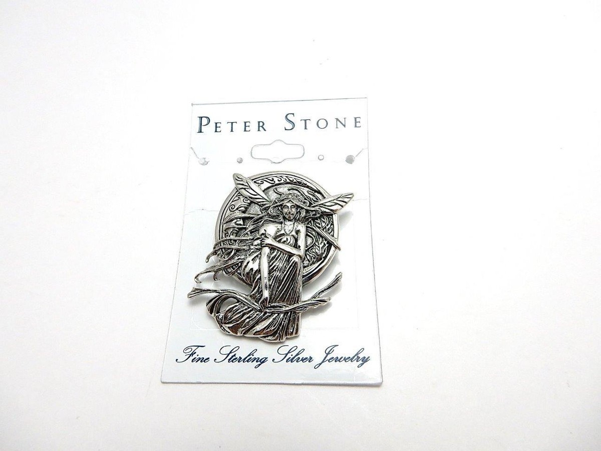 Bella Luna fairy pendant by artist Jessica Galbreth Peter Stone Bella Luna fairy pendant by artist Jessica Galbreth Peter Stone