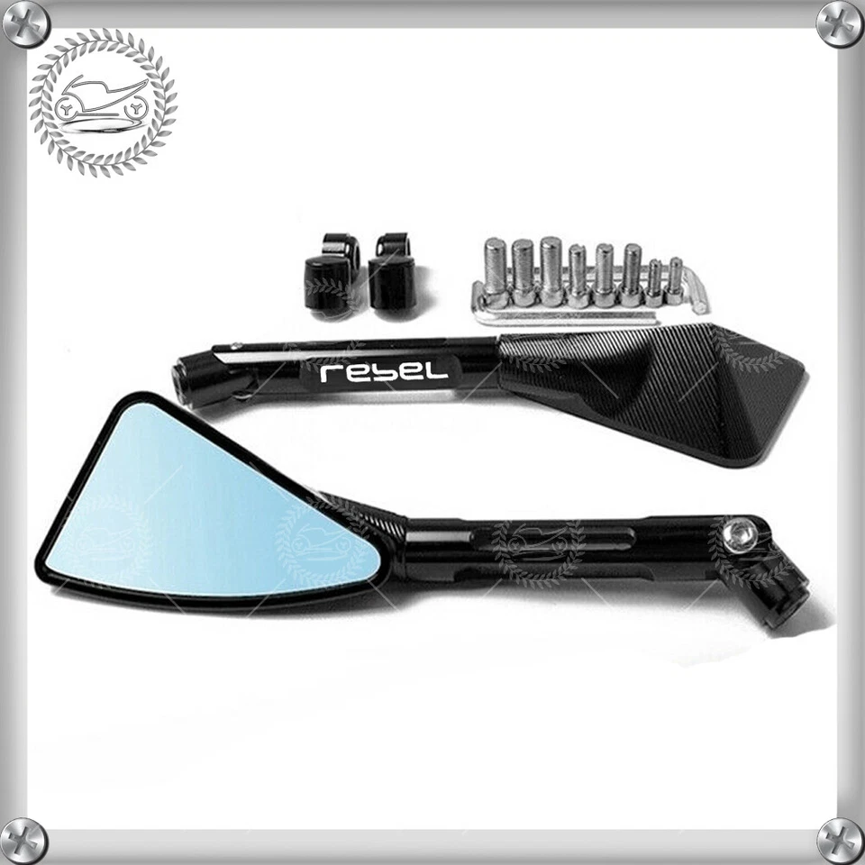 Espejo retrovisor CNC para moto Honda Rebel 250 300 450 500 1100 Foto 2 de 4