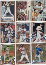 Lot of 9 Topps Baseball Gold Serial Numbered Cards Diff Years !!!