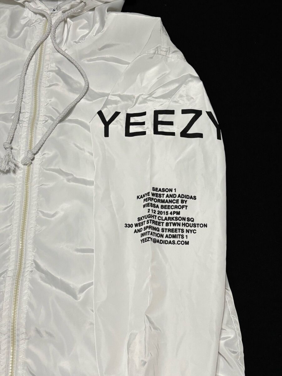 Adidas X Kanye West Yeezus White Tour Jacket Windbreaker Adidas X Kanye West Yeezus White Tour Jacket Windbreaker