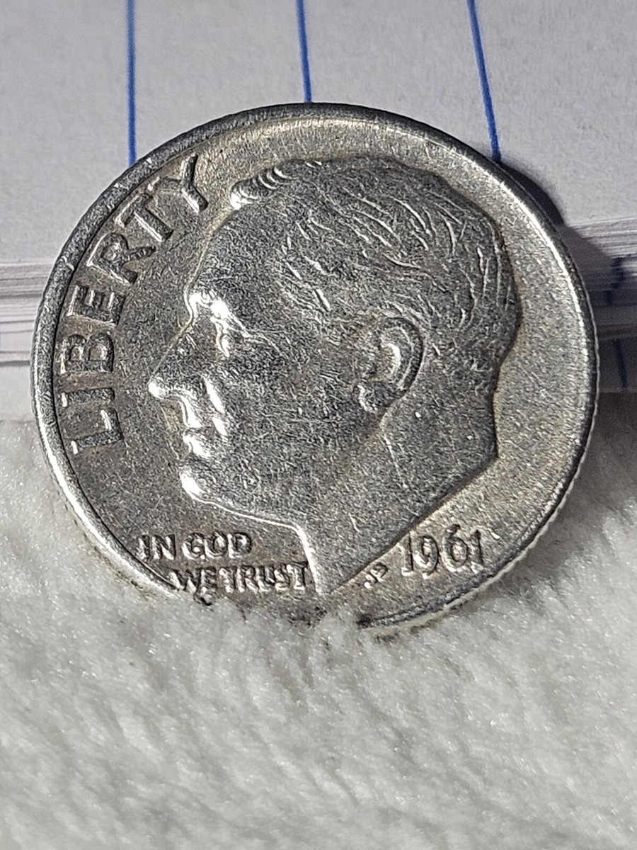 1961 Dime D Mint Mark The 1 In The Date And The D Mint Mark Has