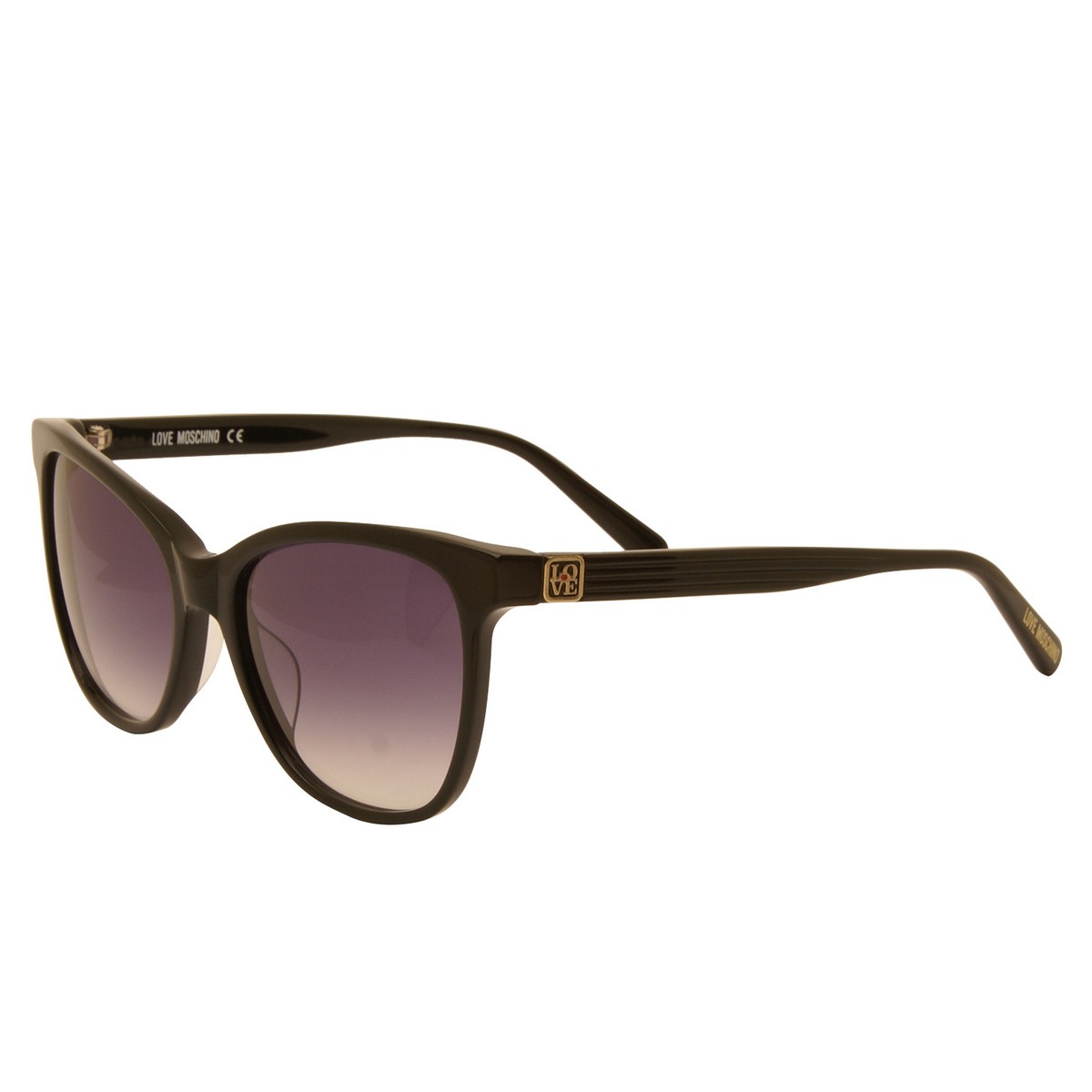 Love Moschino - Shiny Black Classic Style Sunglasses with  display picture 3