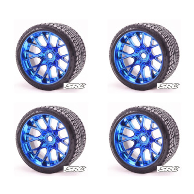 Sweep Racing C1001BC Monster Truck Road Crusher Belted tire preglued on WHD Blue
