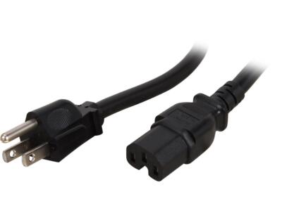 StarTech.com Model PXT515C154 4 ft. Heavy Duty 14 AWG Computer Power Cord - NEMA