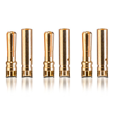 Goldkontakt Verbinder Heavy Duty Stecker Buchse 4.0 mm Brushless 3 Paar partCore
