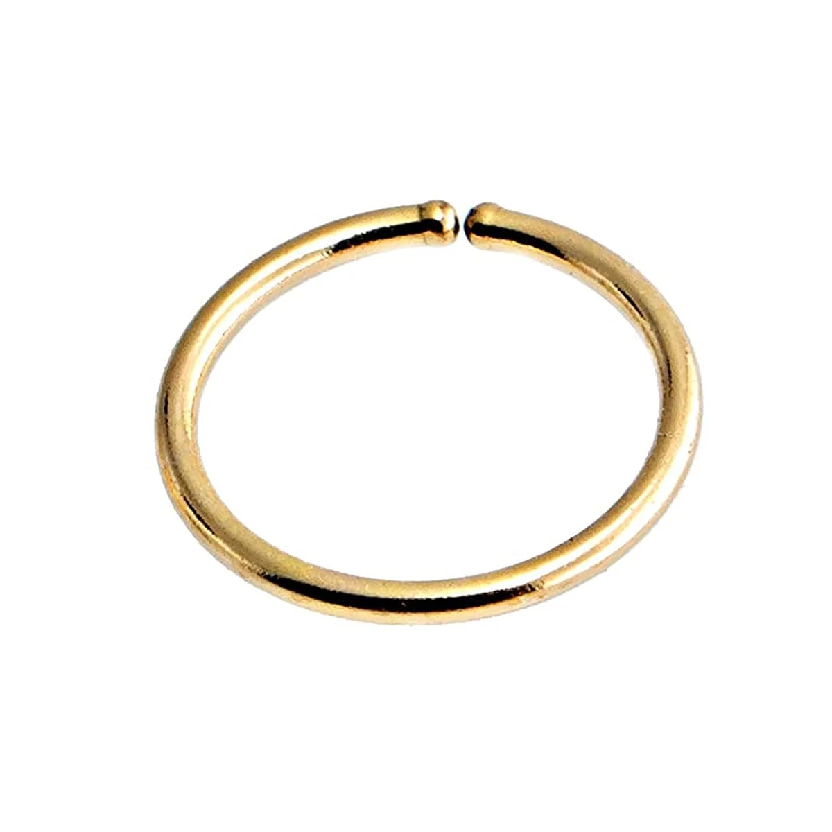 14K Solid Gold 5Mm 22G Small Hoop Earrings for Cartilage Helix