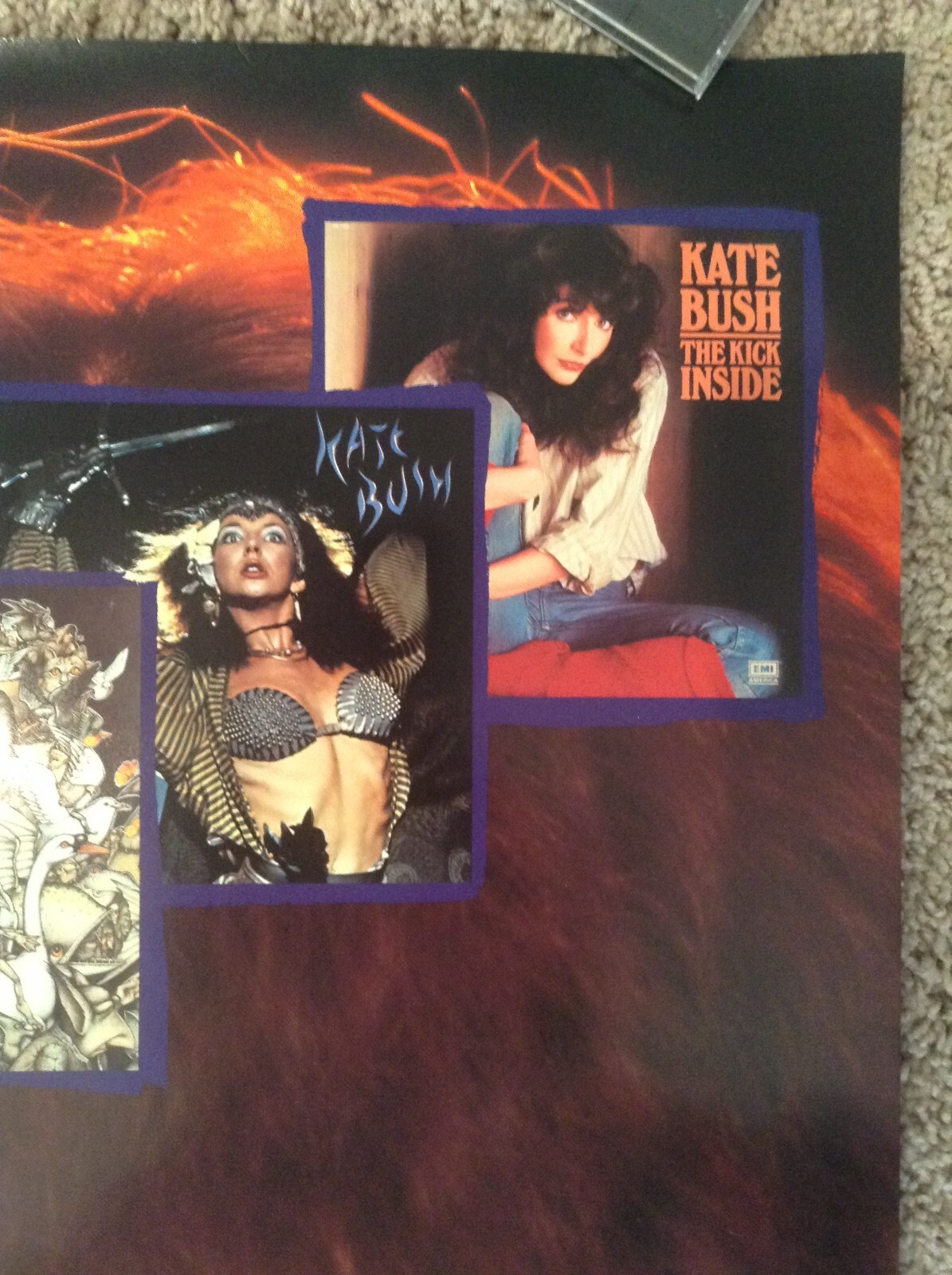 Kate Bush Big 24" x 36" Rare Record Store Promo Poster Face Close-Up EMI America