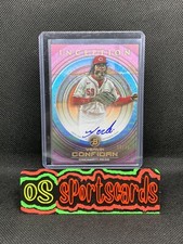 2022 Bowman Inception Prospect Fuchsia Foil /75 Yerlin Confidan #PA-YC Auto Reds