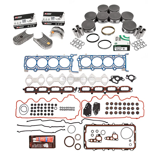 Полный комплект прокладок поршневых подшипников подходит для 07–14 Ford Lincoln 5,4 л TRITON 3-клапанные - Изображение 2 из 4