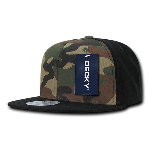 Decky 6 Panel High Profile Structured Camo Snapback - 1049