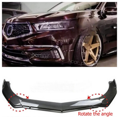 Carbon Style Front Spoiler Lip Splitter Body Kits For Acura MDX US