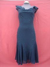 NWT Express Black with Sequins 100% Silk Women's Dress Sz 5/6