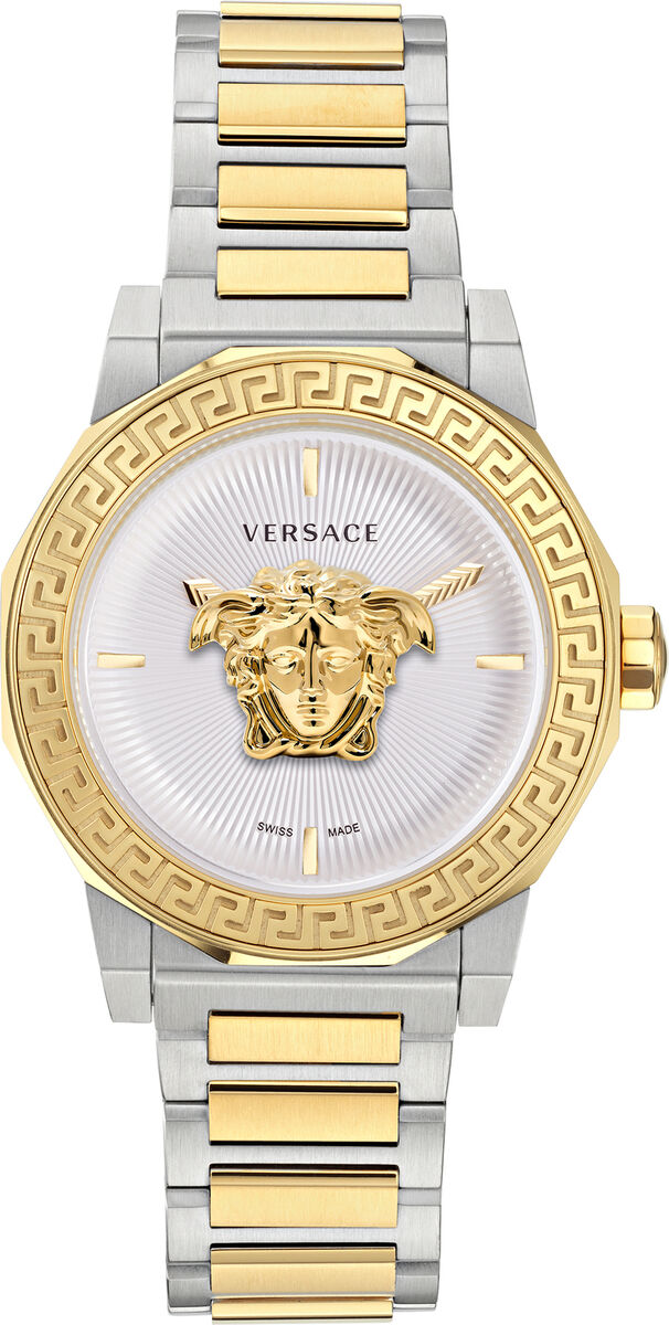 Versace VE7B00423 Medusa Deco white silver gold Stainless Versace VE7B00423 Medusa Deco white silver gold Stainless