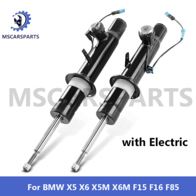 2X Front Shock Absorbers For 13-18 BMW X5 X6 X5M X6M F15 W/ VDC 37116863173