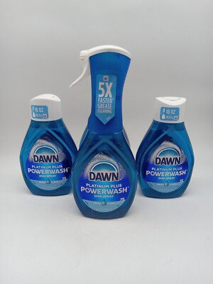DWAN Ultra PLATINUM POWERWASH Dish Spray 16 OZ Starter Kit+ 3 Refills.    160