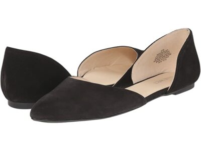 Nine West Starship Black Flat Women's Z2505* Size 8W
