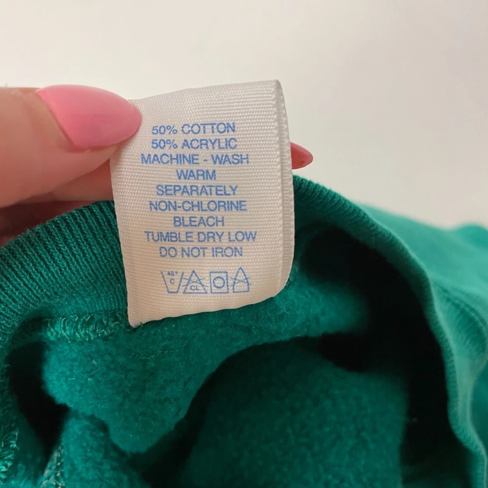 Sudadera De Colección Años 70 80 Tultex Verde Entrenamiento Atlético Gimnasio RAGLAN 50/50 EE. UU. XXL Foto 4 de 4