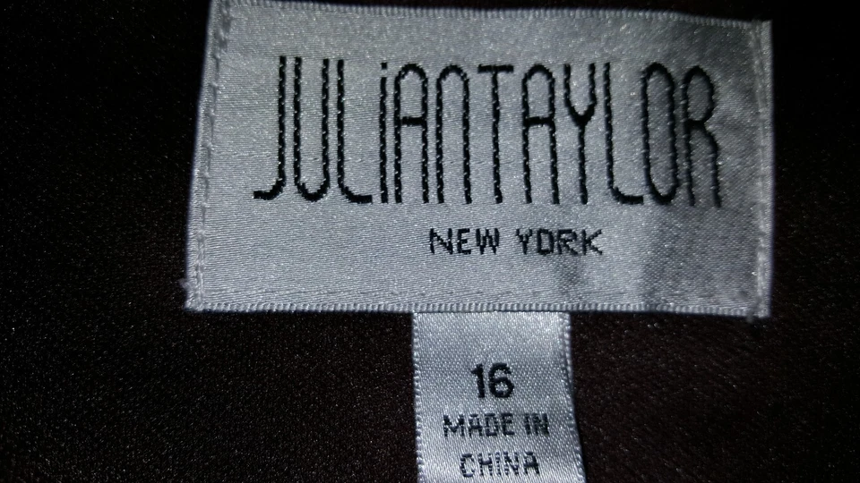 Julian Taylor Womens Dress Size 16 Brown - Image 2 of 3