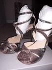 New!Jessica Simpson Sexy Strappy Animal Effect Brown/Mint Platform Heel SZ 9.5 M