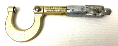 Outside Micrometer 0-1'' Perber Brand Vintage 