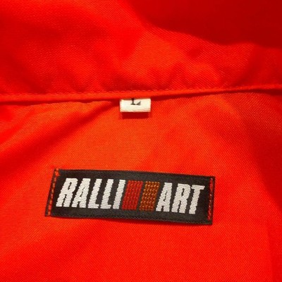 90s Mitsubishi RALLIART Nylon Jacket Red WRC JDM Vintage L | eBay