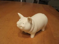 DEPARTMENT 56 EASTER 1998 CERAMIC WHITE PIG