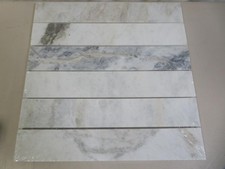 MSI Arabescato Venato Stacked 12 in x 12 in Honed Marble Mosaic Floor Wall Tile
