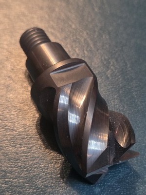 NEW-MITSUBISHI MATERIALS IMX25 1000R030 1.0'' EP7020 Solid Carbide End Mill- MORE