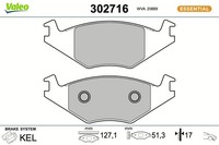 Bremsbelagsatz BremsklöTze Vorderachse FüR VW Golf II 19E 1G1 Polo 86C 80