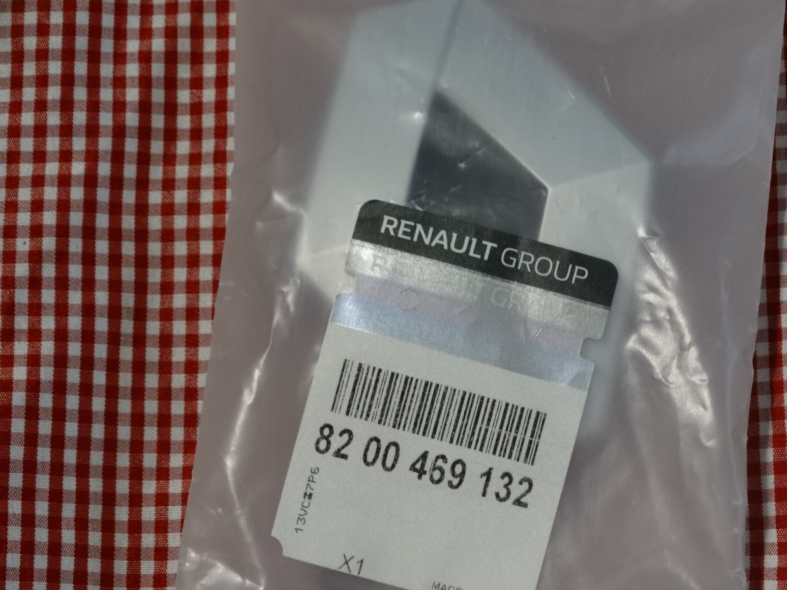 Emblème arrière Clio 3 Renault, badge de hayon chromé d'origine 8200469132 pour Clio III